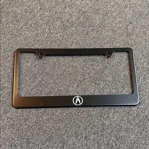 Acura Black Metal License Plate Frame